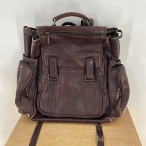 CLAIRE CHASE Cafe Brown Color Genuine Leather Bag Backpack